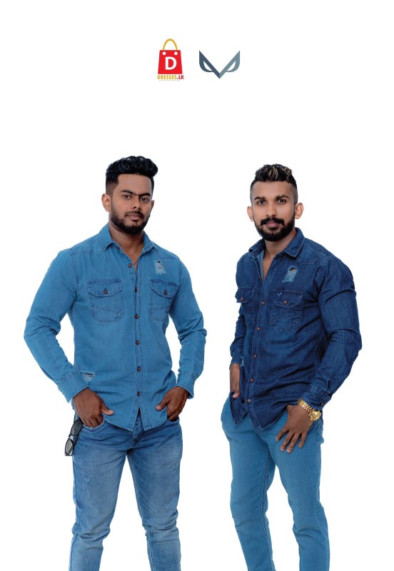 MENSTER Denim Long Sleeve Shirt