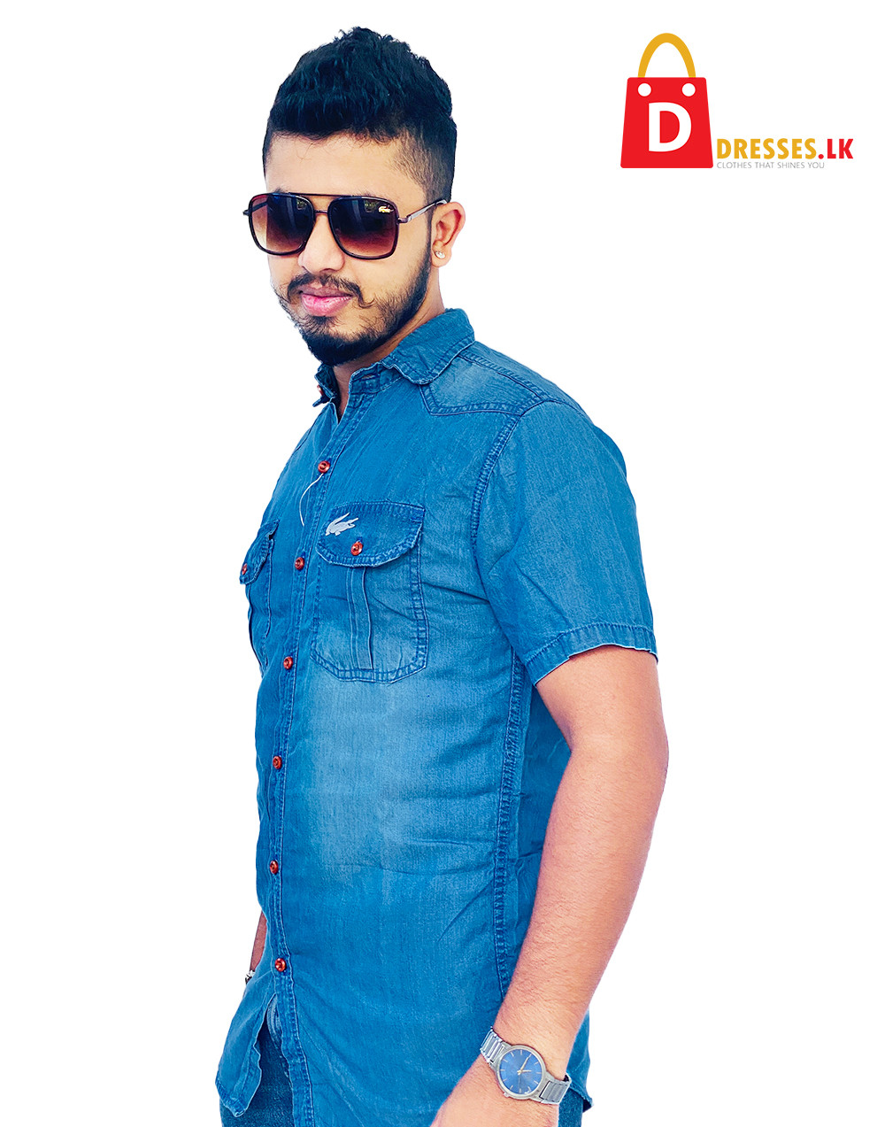 Men Regular Fit Solid Button Down Collar Casual Shirt